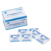 Gaziki do dezynfekcji nasączone alkoholem | SoftMed | 100 sztuk | 60 x 60 mm