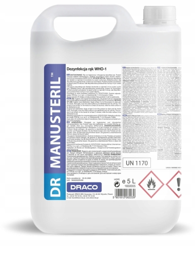DR MANUSteril | 5L | alkoholowy produkt dezynfekujący