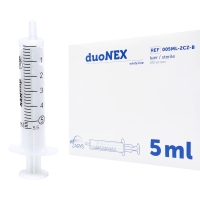 Strzykawka 2-częściowa 5 ml Luer duoNEX | biały tłok | 100 sztuk