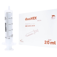 Strzykawka 2-częściowa 20 ml Luer duoNEX | biały tłok | 50 sztuk