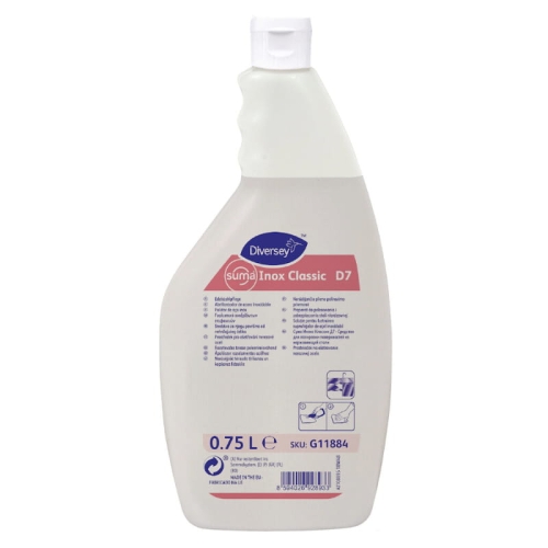 preparat do czyszczenia stali nierdzewnej Suma Inox Classic D7 750 ml Diversey