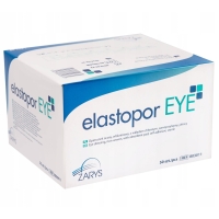 Opatrunek oczny z wkładem chłonnym 6,5 cm x 9,5 cm | Samoprzylepna | Elastopor EYE | 50 sztuk