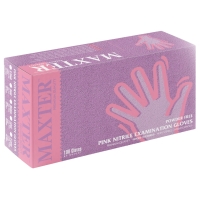 MAXTER Pink | Różowe rękawice Nitrylowe | 100 sztuk