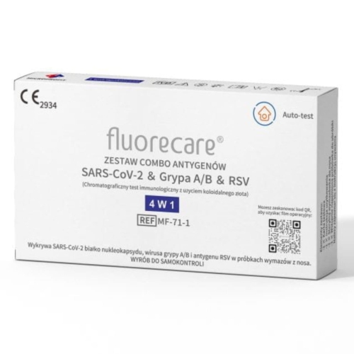 Test Fluorecare Combo 4w1 SARS-CoV-2 & Grypa A/B & RSV ANTYGEN COMBO