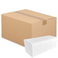 Ręcznik papierowy w składce typu ZZ | Celuloza 2W | Biała | 3000 sztuk