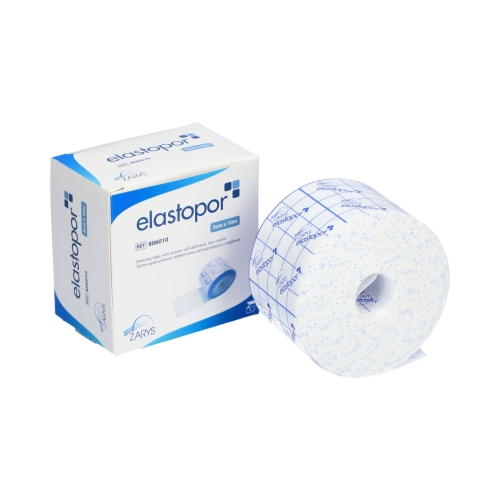 Taśma opatrunkowa włókninowa 5 cm x 10 m | Samoprzylepna | Elastopor | 1 sztuka