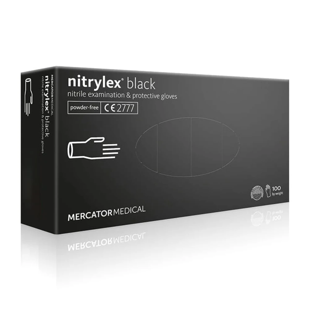 _Nitrylex Black  Czarne rękawice Nitrylowe  100 szt. .webp
