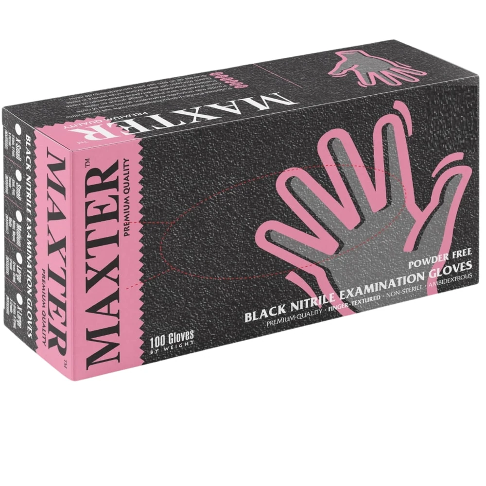 Maxter Black Nitrylowe rękawiczki.webp