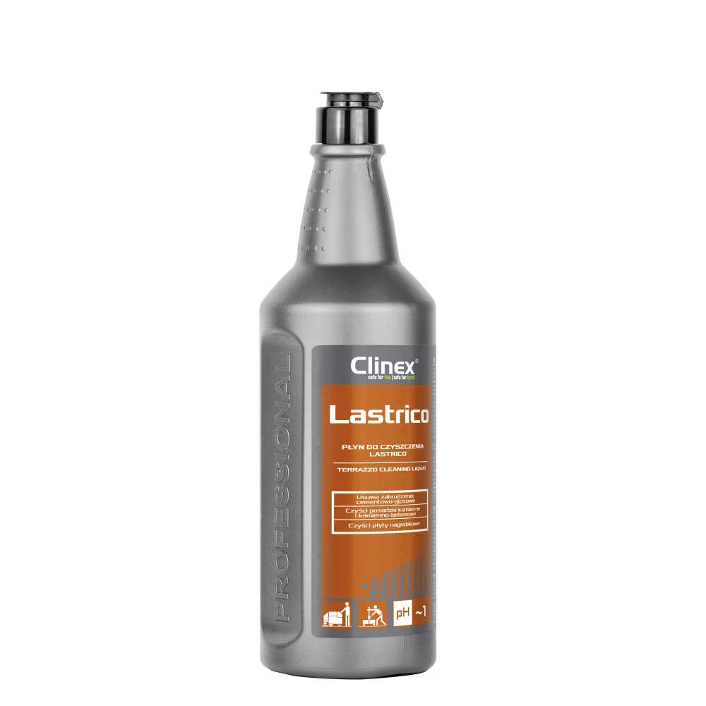 Preparat CLINEX Lastrico 1 l do czyszczenia lastryko i betonu.webp