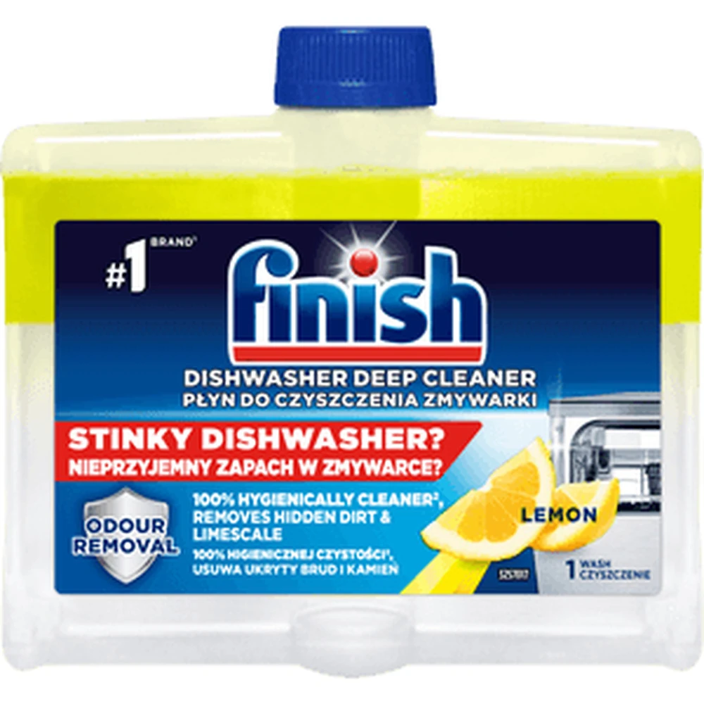 Finish płyn do czyszczenia zmywarki Lemon 250 ml, butelka.webp